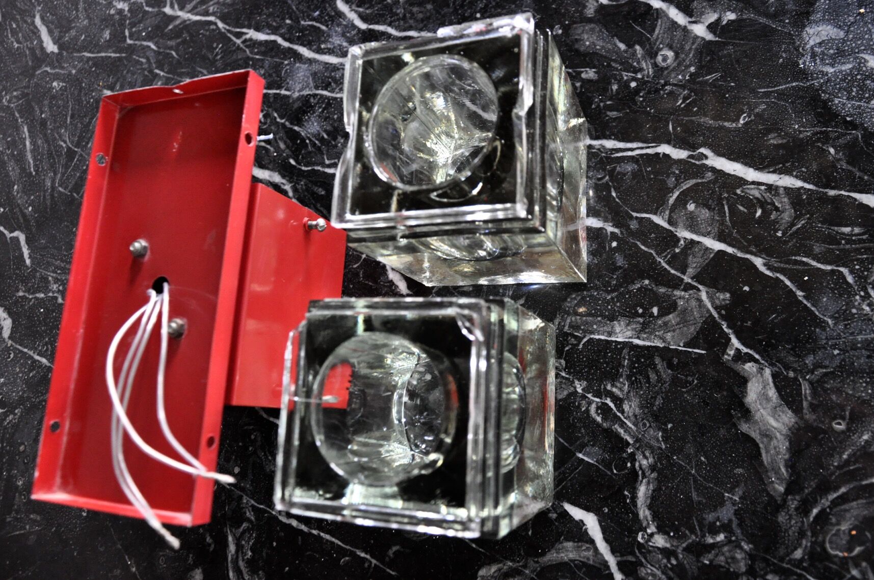 Wall lamp of the House Sciolari, murano glass, Italy, 1970