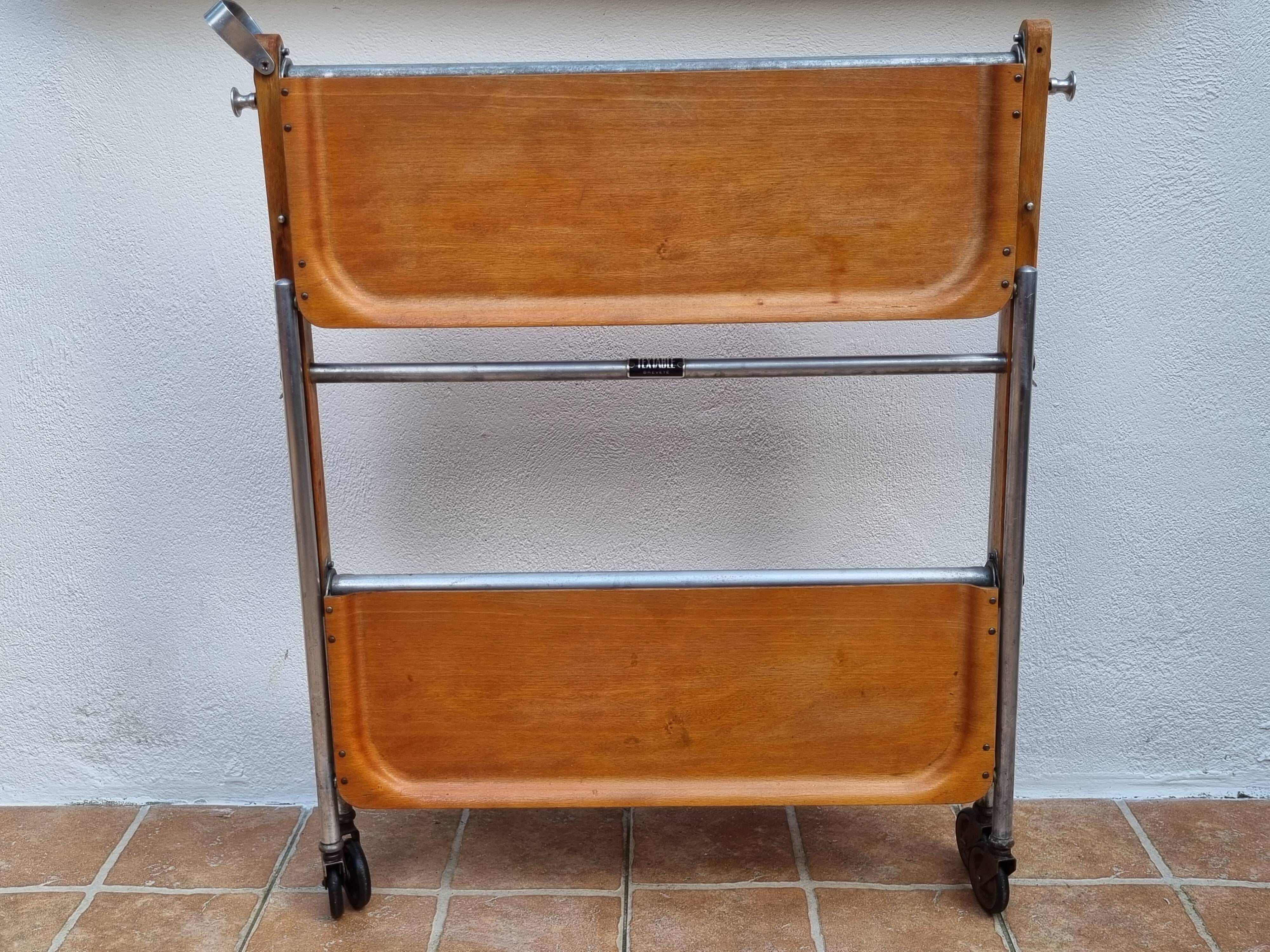 Desserte pliante vintage Textable, années 60