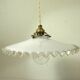 Suspension and rosette in opaline and porcelain