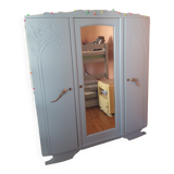 3-door cabinet 1950 solid hemp painted