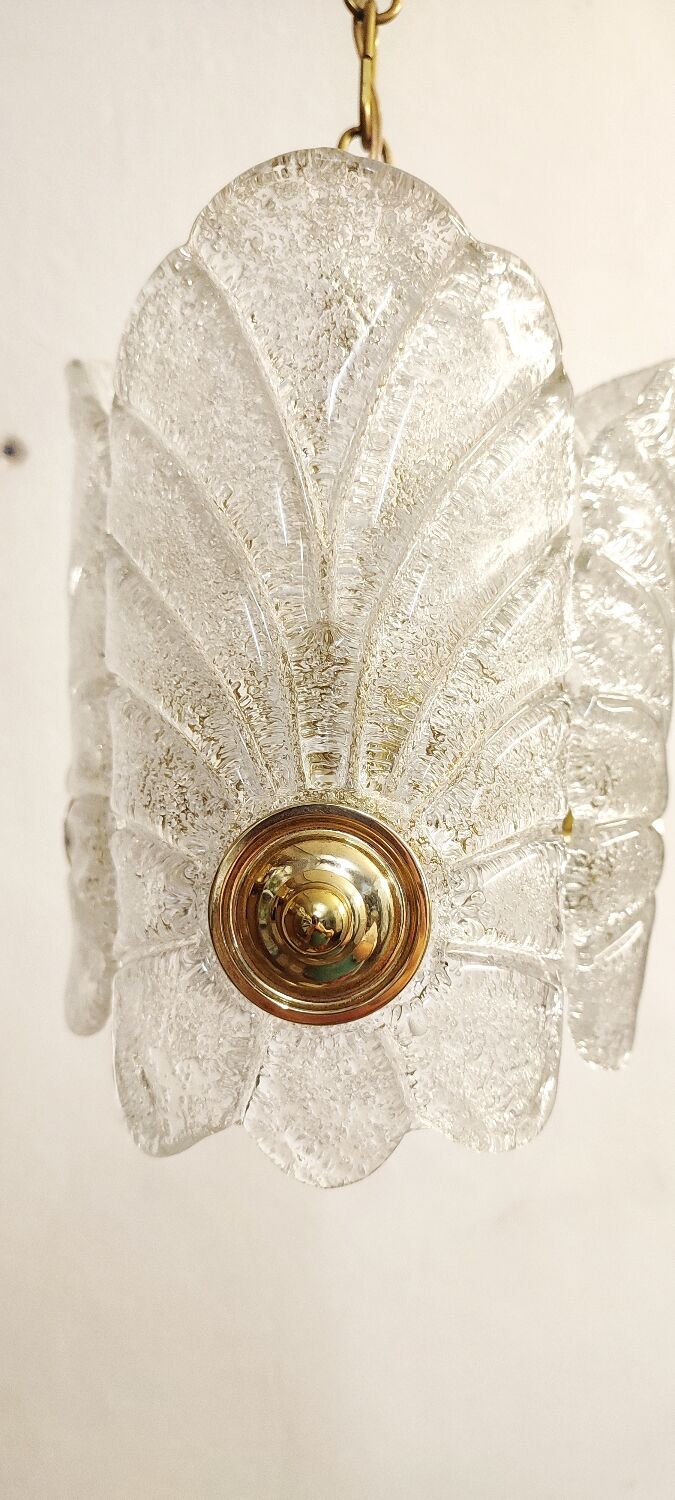 Murano glass ceiling lamp. Italy, 1970s.