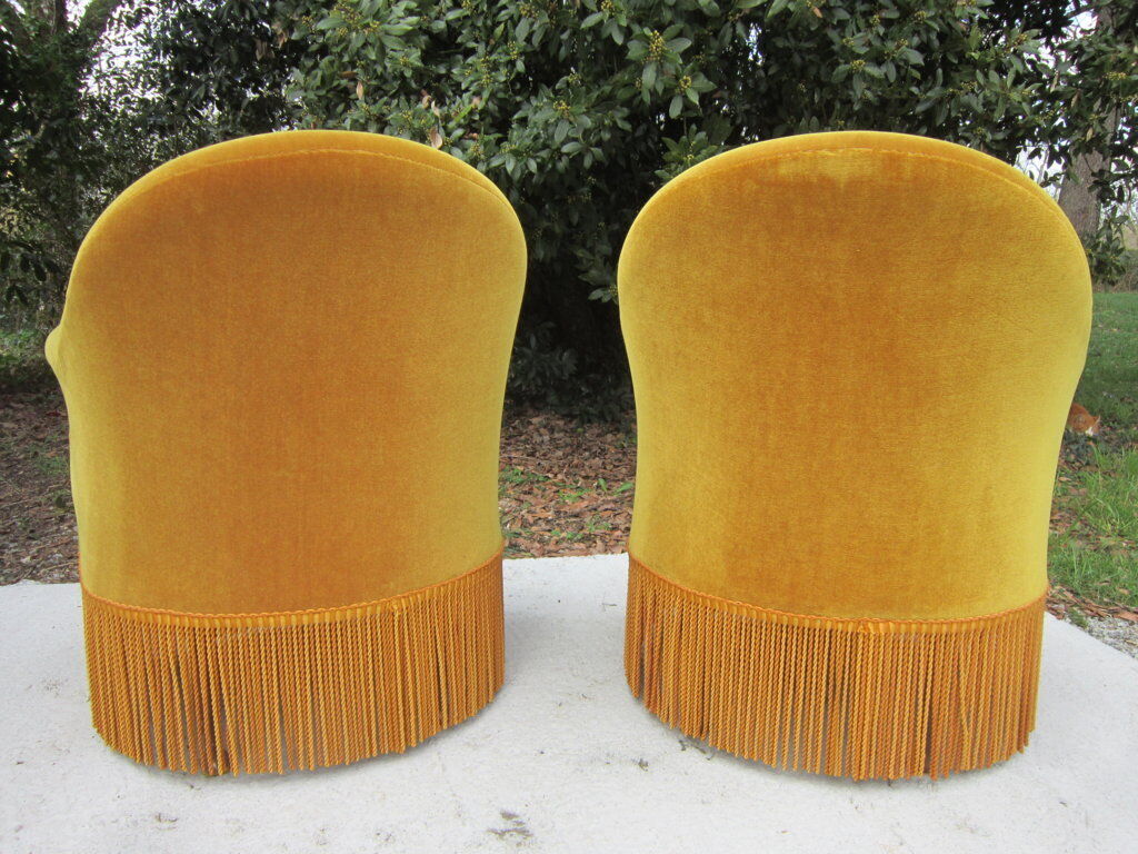 Pair of armchairs velvet Toad