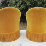 Pair of armchairs velvet Toad