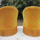Pair of armchairs velvet Toad