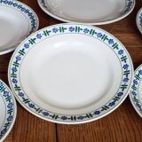 10 assiettes plates Saint Amand