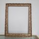 Large old gilded wooden frame