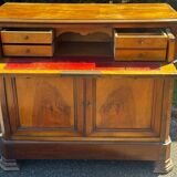 Antique drop-leaf secretary in walnut – Louis-Philippe period (19th century)