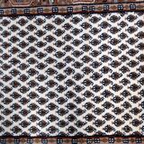 Tapis vintage indien Seraband fait main en laine – 73 x 140 cm – 1970s