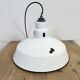 Industrial White Enamel Factory Pendant Lamp from Abolite, 1960s