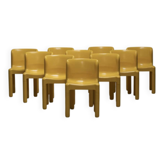 Chairs model 4875 by Carlo Bartoli for Kartell, 1970s, set of 10