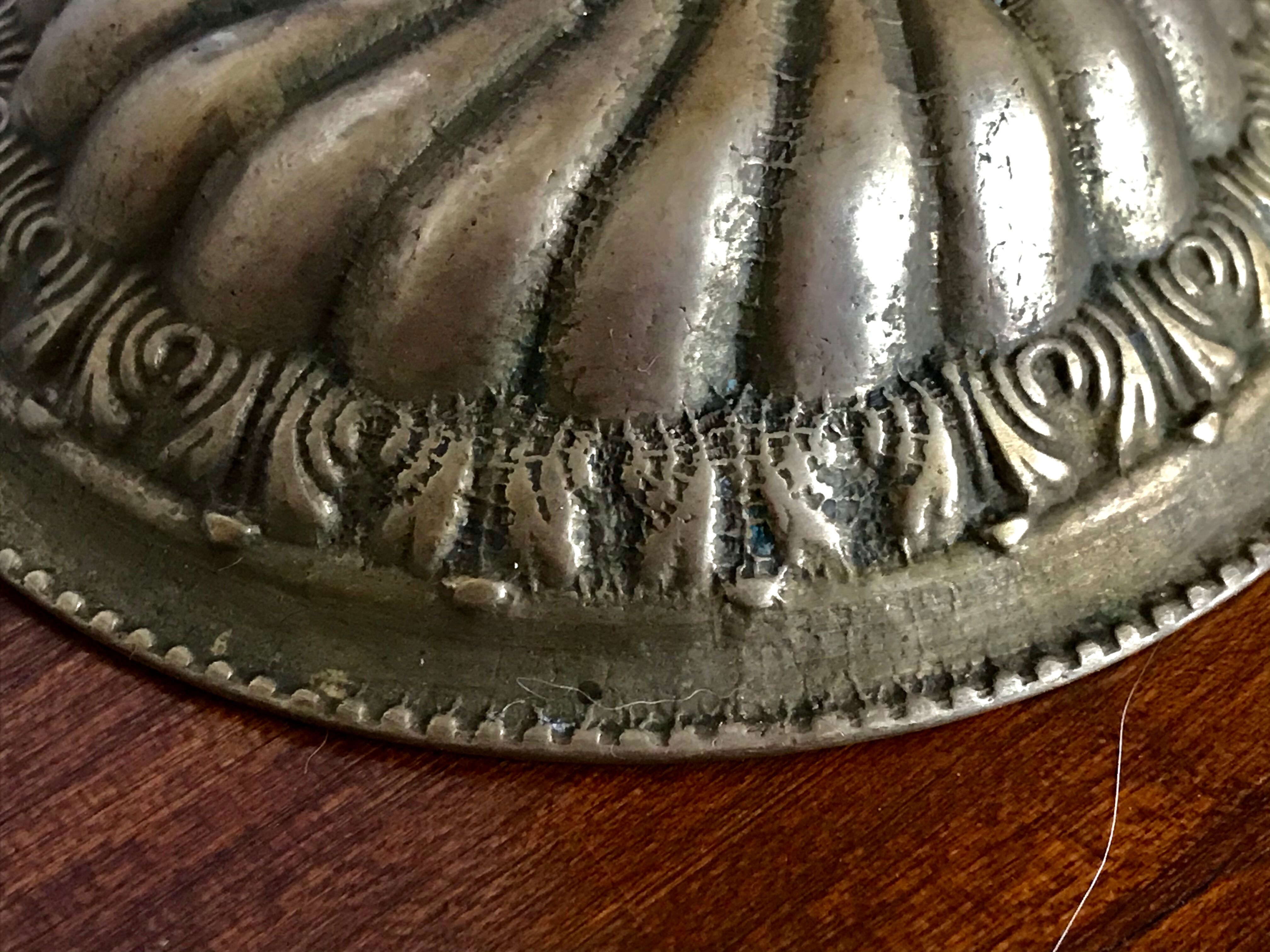 Chandelier five brass fires