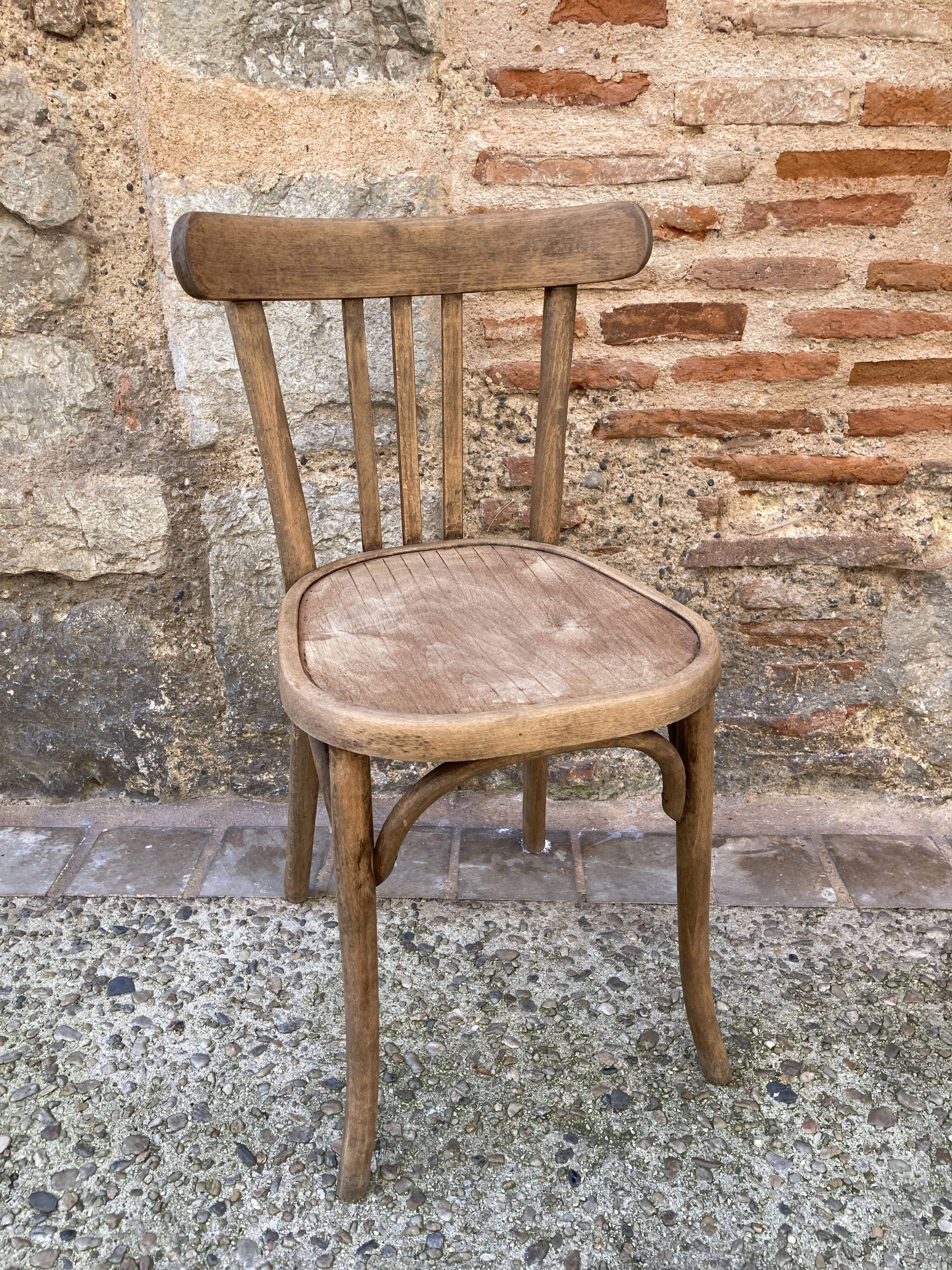Wooden bistro chair