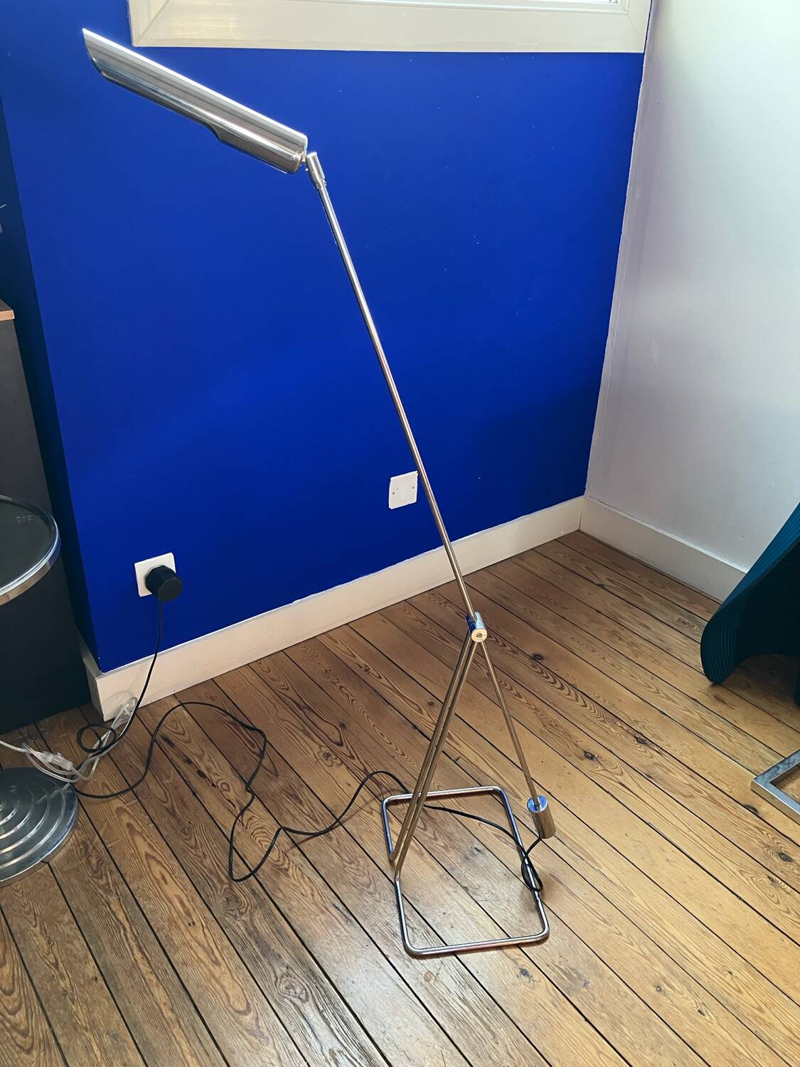 Vintage counterweight floor lamp by Abo Randers, Denmark 1970s.