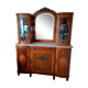Buffet vitrine art déco en merisier et zebrano