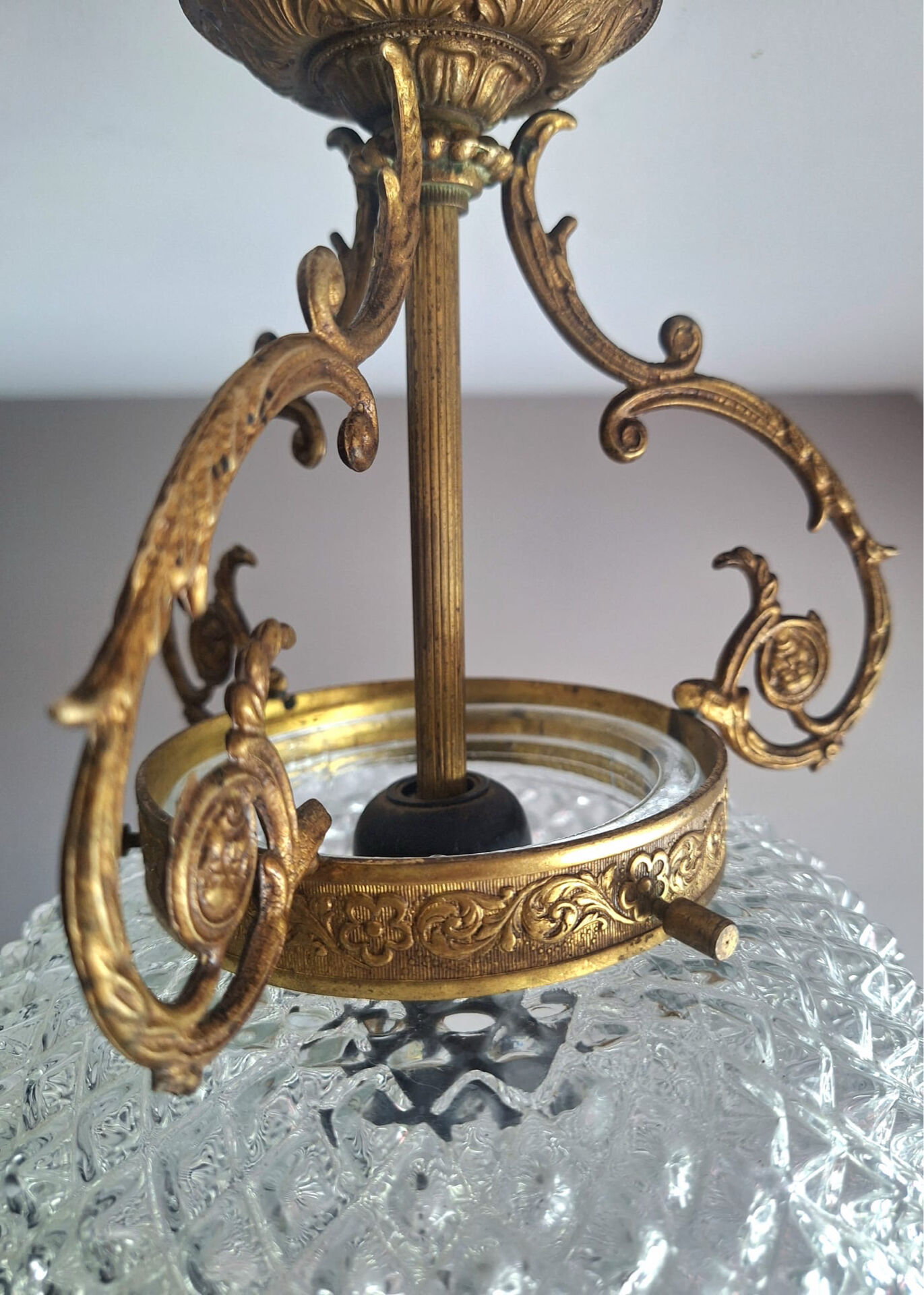 Art Deco luminaire, antique chandelier