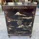 Asian turntable/vinyl cabinet in lacquered wood