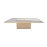 Coffee table brass enameled by George Matthias 1970 s