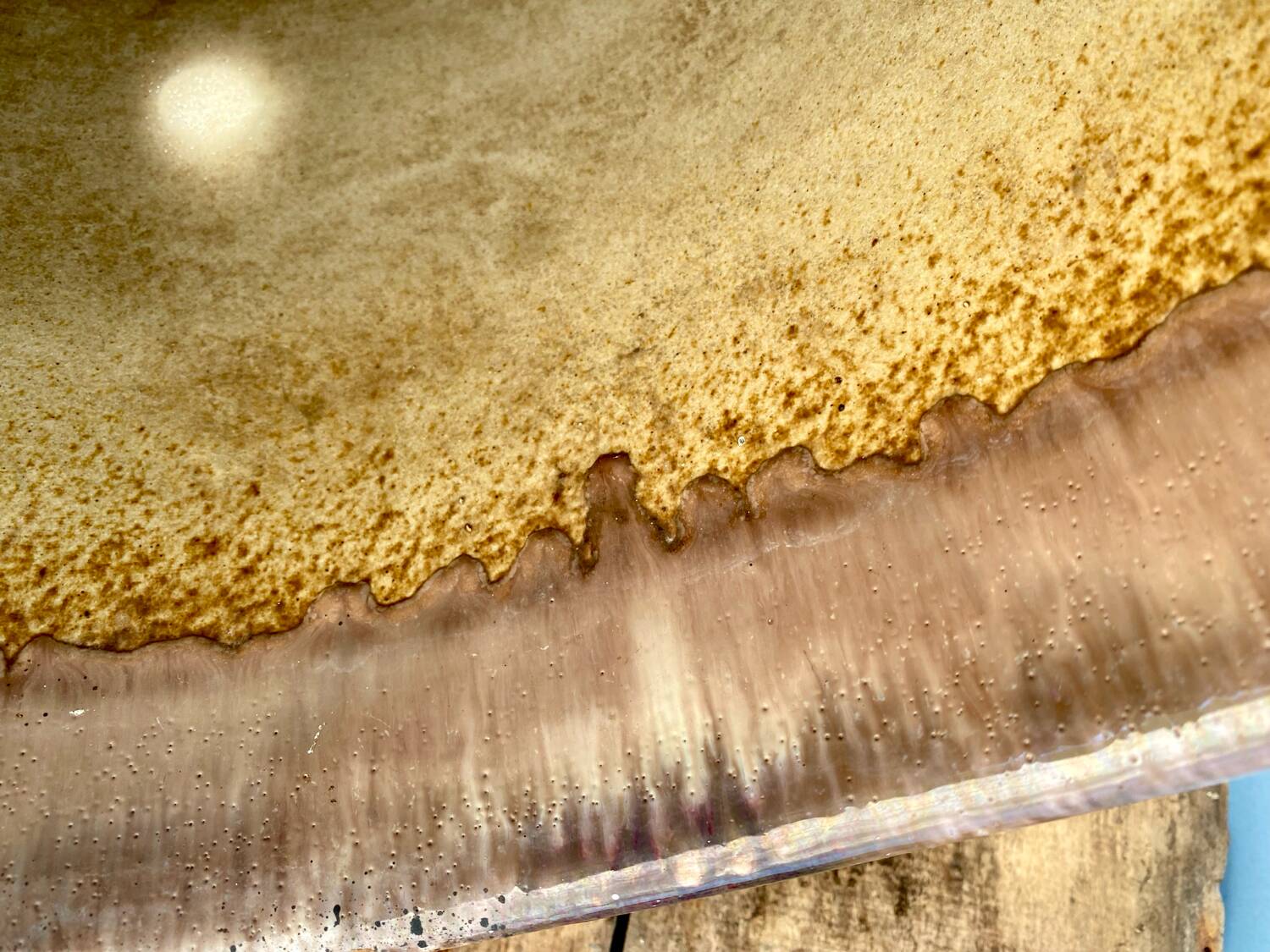 Varnished terracotta jar