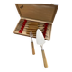 12 pie forks and 1 shovel