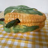 Corn cob slip gravy boat