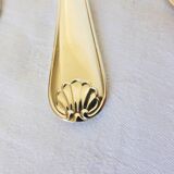 6 silver-plated soup spoons hallmarked by Liberty goldsmith with shell motif 2106249
