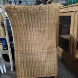 Armchair chair wicker feet wood