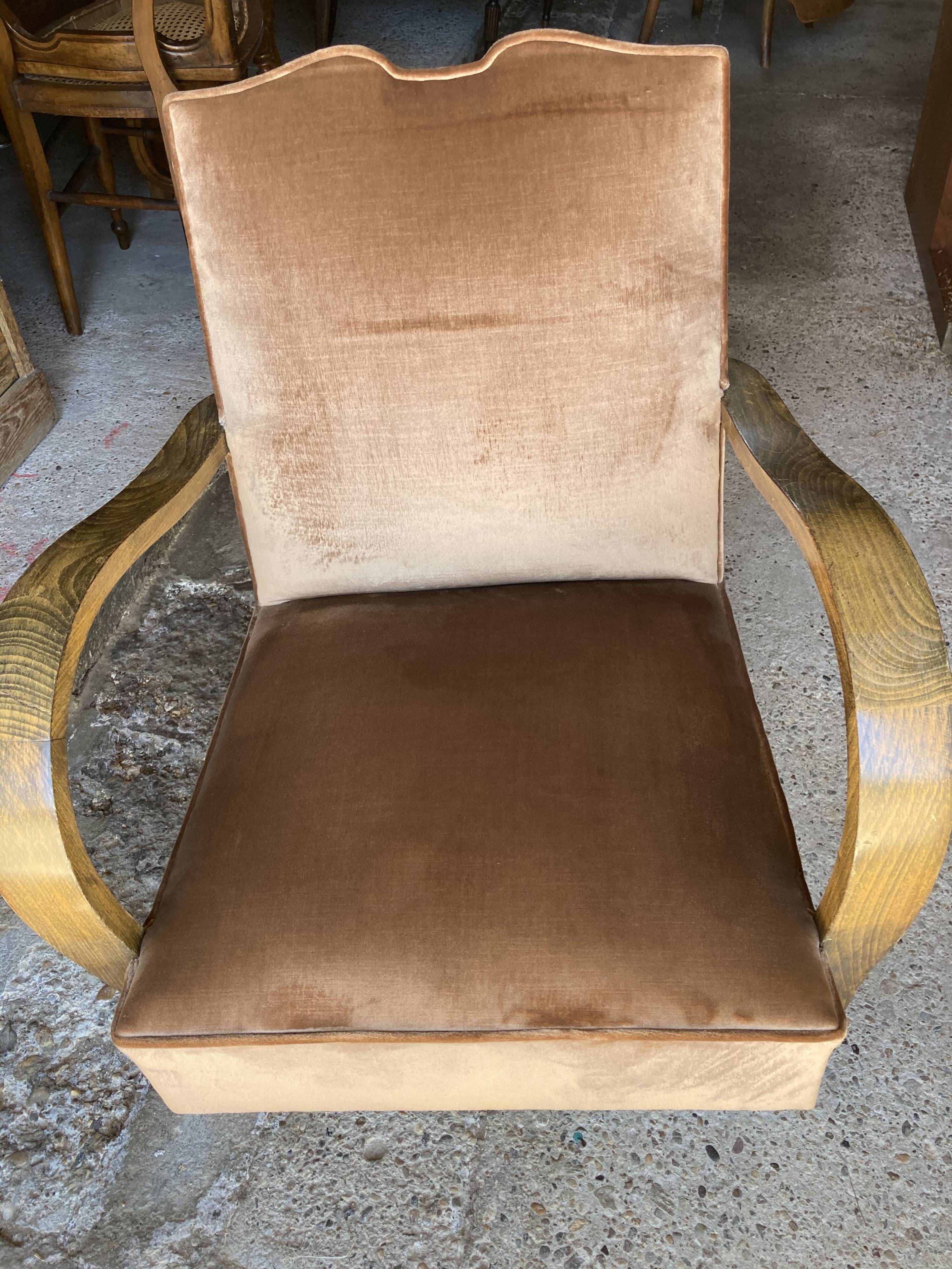 Paire de fauteuils art déco