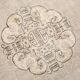 Tapis oriental vintage beige
