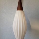 Wall lamp with white glass