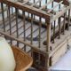 Wooden bird cage