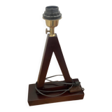 Teak lamp base