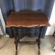 Art nouveau mahogany table with cut-out top