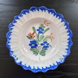 Assiette ancienne décor floral