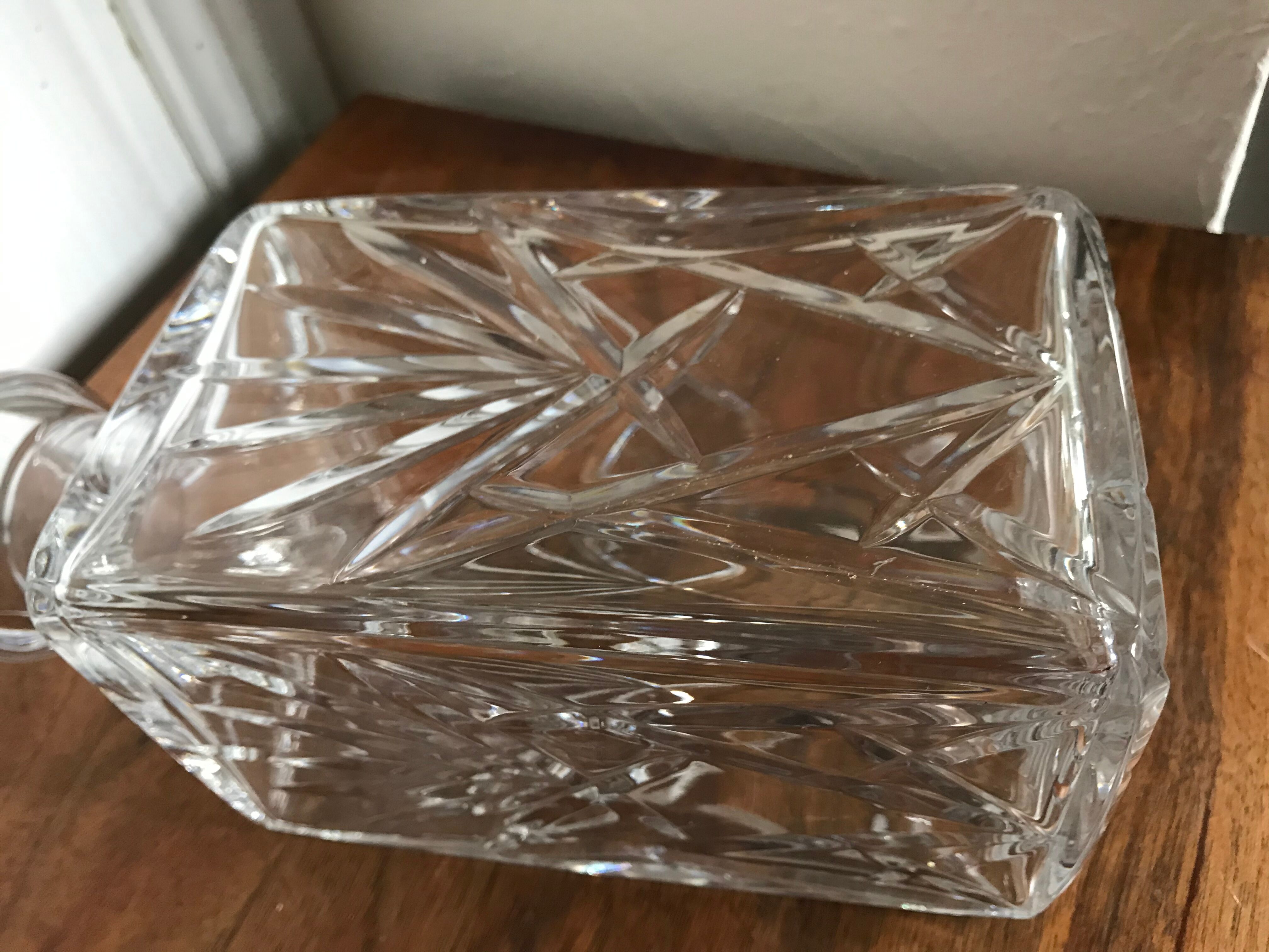 Crystal whisky carafe