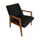 Vintage armchair 1960's Scandinavian style and Scottish fabric