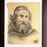 Old drawing: Portrait of an old man