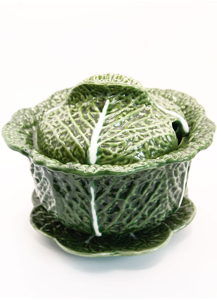 Soup pot of Portugal cabbage leaves in green slurry