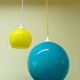 Paire de suspensions vintage ball vers 1970