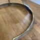 Round table vintage smoked glass 1970