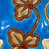 Vase decorated with flowers in enamels of longwy – early twentieth century