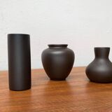 Minimalist German ceramic vases from the mid-century, Wormser Terra-Sigillata, 1960s, set of 3.