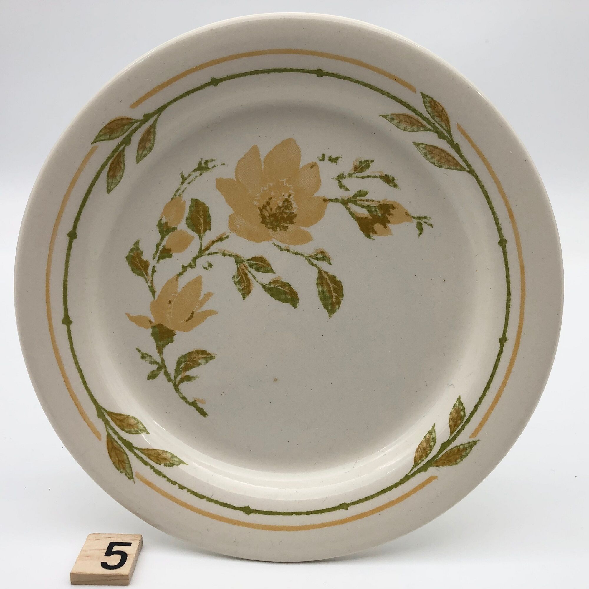 6 Dessert plates stamped "EIT-England"