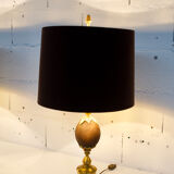 PAIR OF GILDED METAL LAMPS  70'