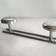 Vintage chrome metal coat stand