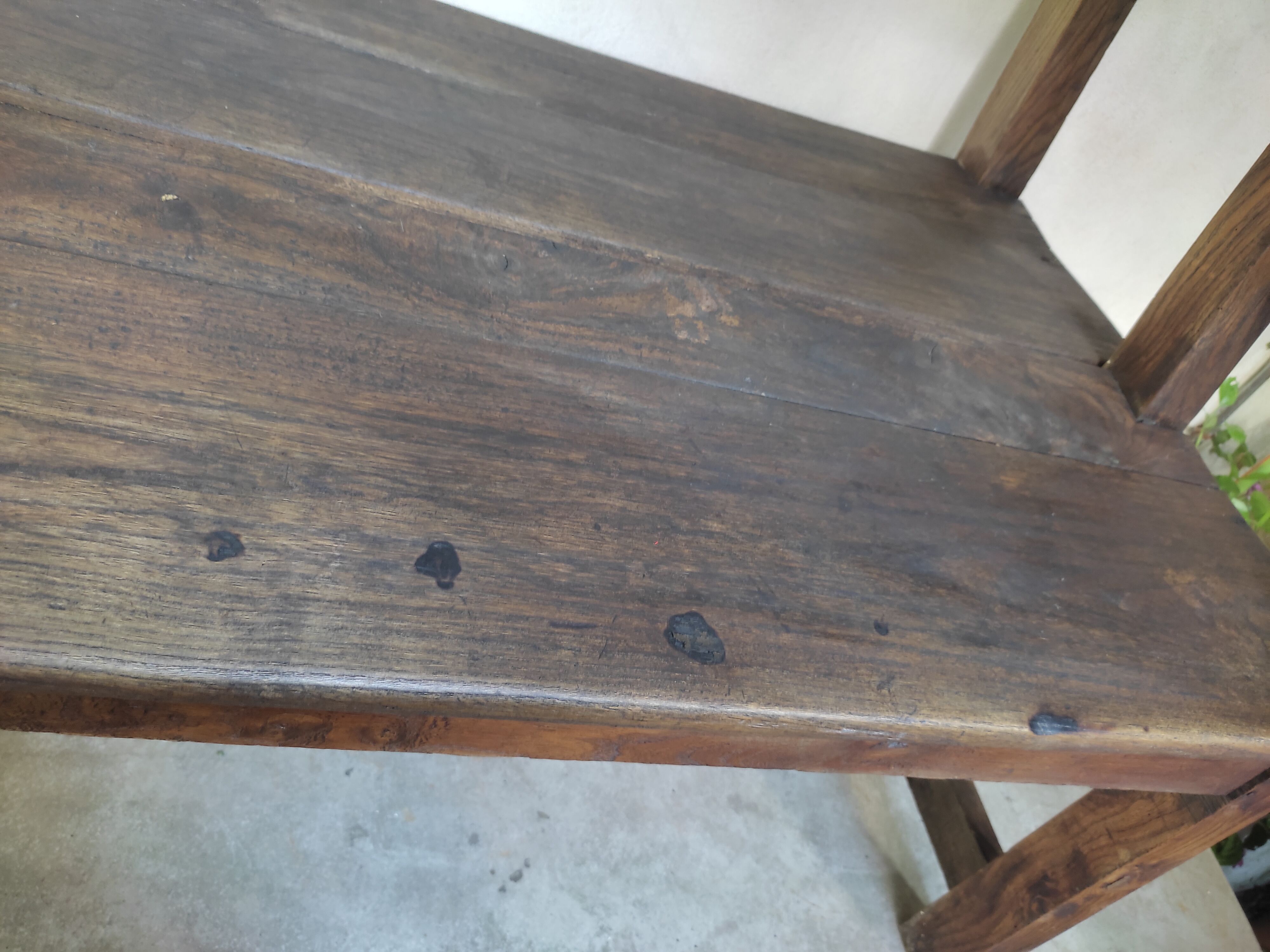 Duo of fireplace benches