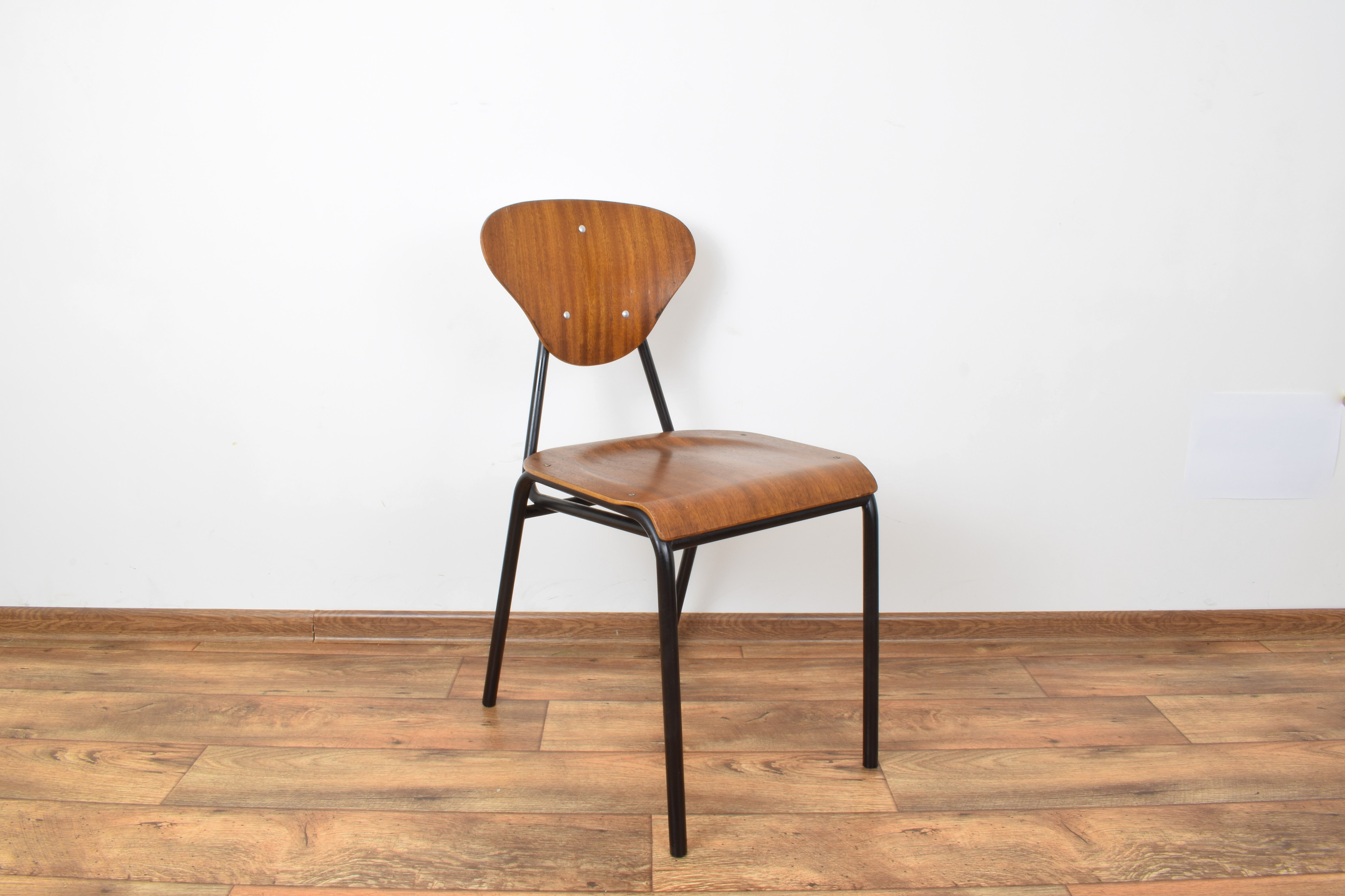 Danish teak school chairs, 1960
