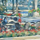 Paul Dominique Audfray - View of Nice, oil on canvas