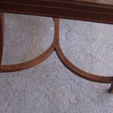 Set of 8 chairs and two fautuils of English style mahogany and mahogany veneer