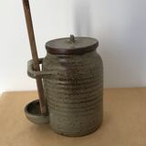 Condiment pot/ pickles/ olives in greige Wabi Sabi
