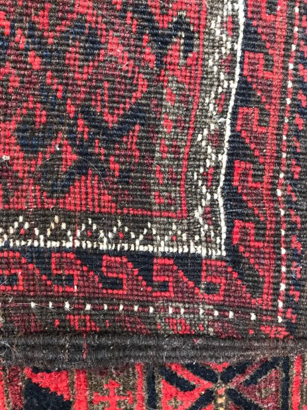 Carpet former Turkmen Belutch done Afghan hand 94 X 184 CM